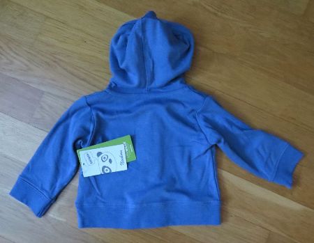 Baby Luvtröja i bambu med dragkedja 56 cl