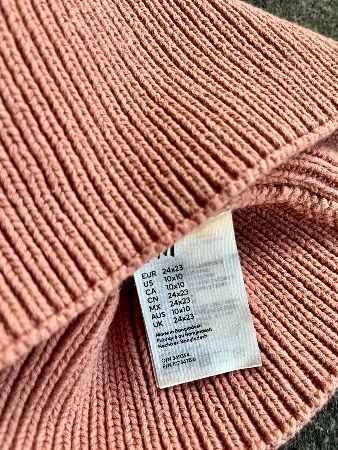 Ribbstickad tubhalsduk för barn