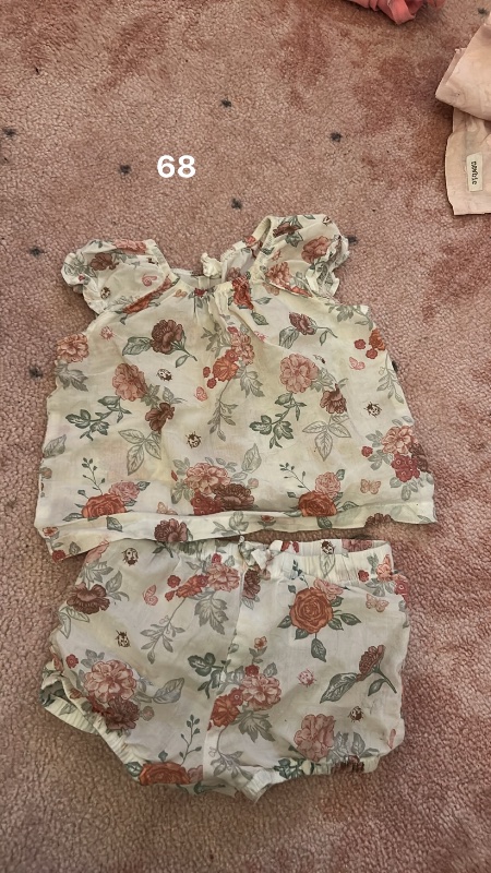 Sommarset shirts och tshirt i tunt material, storlek 68