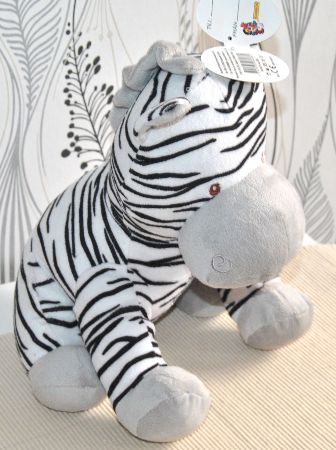 Mjukdjur. Zebra, 25 cm, Kariboo