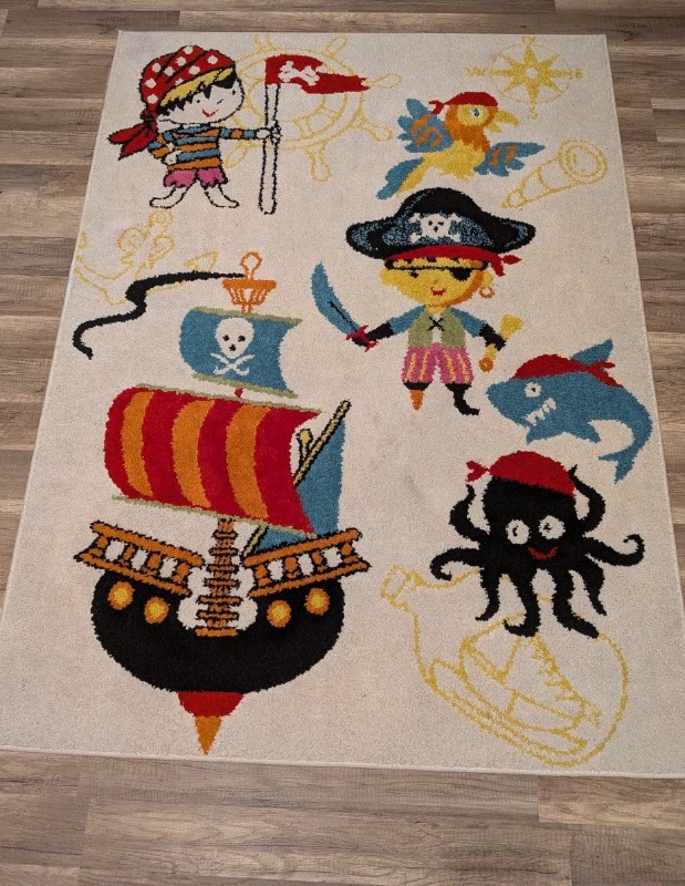 Matta med pirattema från Trendcarpet