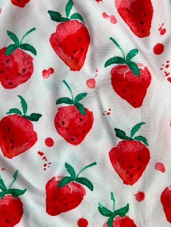 Romper med jordgubbar i storlek 80