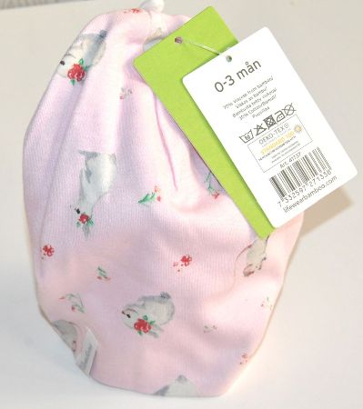 Mössa, bambu - Rosa, 0-3 mån Ny