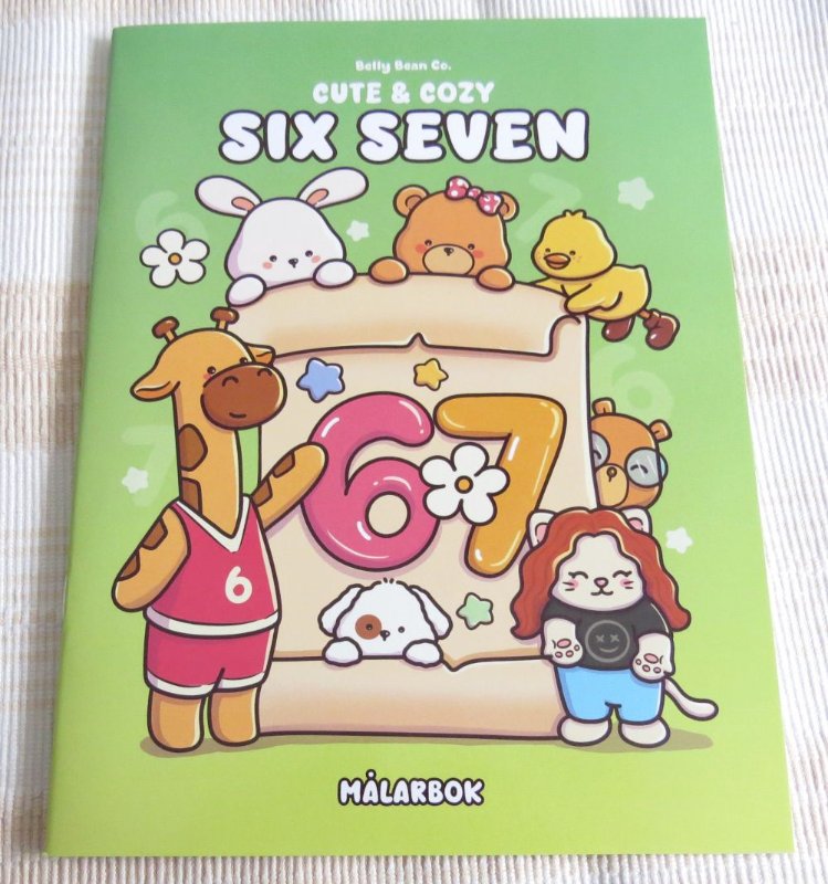 Cute & Cozy Six Seven Målarbok