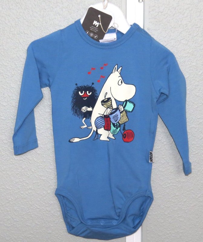 Mumin -body blå 80 cm Ny