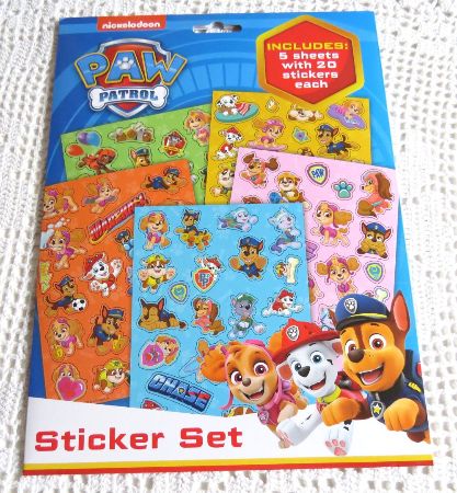 Paw Patrol stickers 5 ark