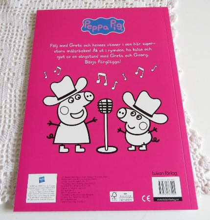 Greta Gris Gretas superstora målarbok