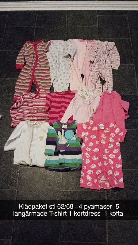 Klädpaket stl 62/68