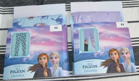 2 par Frost/Frozen leggings storlek 92