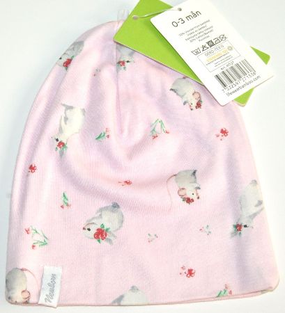 Mössa, bambu - Rosa, 0-3 mån Ny